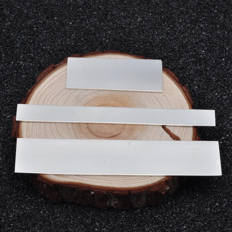 10CM S925/S9999 Solid Pure Silver Bar Material for DIY Fine Jewelry Making Jewelry Accessories