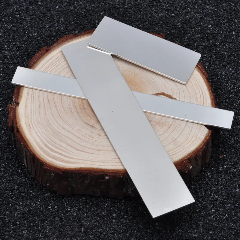 10CM S925/S9999 Solid Pure Silver Bar Material for DIY Fine Jewelry Making Jewelry Accessories