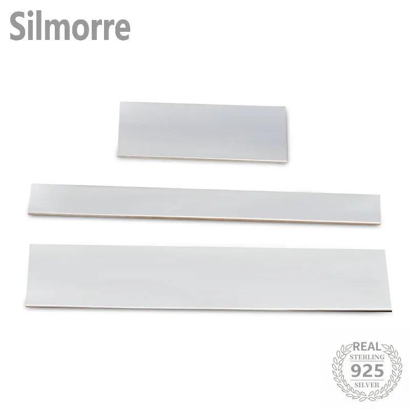 10CM S925/S9999 Solid Pure Silver Bar Material for DIY Fine Jewelry Making Jewelry Accessories